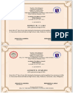 Certificates