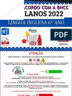 Inglês - 6 Ano - Planejamentos