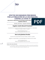 Efectos Secundarios Percibidos Por La Población de La Vacunación Contra La Covid-19