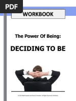 Power of Being Deciding To Be - Workbook