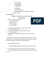 Unidade 2 - Protocolo de Rede - Estudo Dirigido