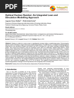 Optimal Kanban Number An Integrated Lean