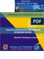 Taller de Capacitacion para Docentes en Entorno Virtual