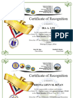 Certificate of Recognition