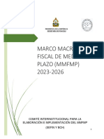 Marco MacroFiscal Mediano Plazo MMFMP 2023 2026