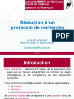 Rédaction D'un Protocole de Recherche Septembre - 2019 - Pharmacie1