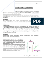 CH # 2 Vectors and Equilibrium