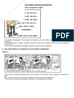 Atividades Variações Linguisticas