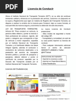 Licencia de Conducir: Licencia Del Ciudadano (A)