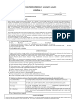 Evaluacion Primer Trimeste Segundo Grado