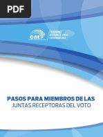 Pasos para Miembros de Las Juntas Receptoras Del Voto