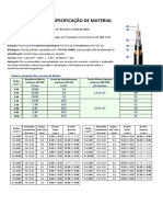 Especificação Cabos de Controle NBR 7289 (Blindagem Fita COBRE)