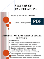 1system of Linear Equations