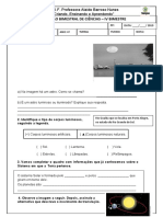 Ciências 4º Ano IV B 2019 Alaíde