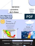 Elementos Factores Del Clima: Instituto México