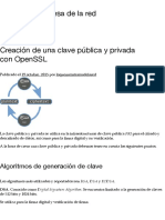 Creación de Una Clave Pública y Privada Con OpenSSL - Lo Que Me Interesa de La Red