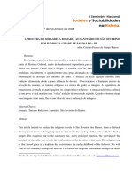 A Procura Do Milagre: A Romaria Ao Santuário de São Severino Dos Ramos Na Cidade de Paudalho - Pe