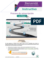 Instructivo Reinscripcion 22223