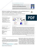 RSM-based Modeling and Optimization of Self-Consolidating Mortar To Predict Acceptable Ranges of Rheological Properties