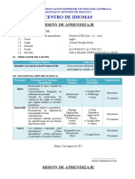 Sesiones de Aprendizaje Inglés 2022-Ii