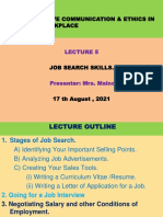 Lecture 5 - Job Search Skills