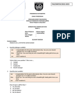 Paket 1 Soal Pas Bahasa Inggris Kelas 9 Revisi