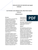 Selección de Un Sistema de Planta de Tratamiento para Aguas Residuales