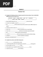 Right On - Module 1 Test