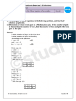 Linear Equation in Two Variables