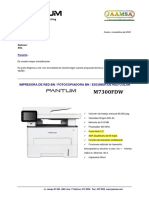 Cotizacion Pantum M7300FDW