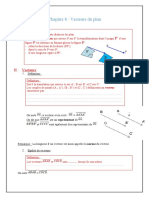 Chapitre 8 Vecteurs Du Plan Cours A Trousf