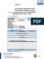 Udai - Modelo de Informe de Avance Progresivo Estudiantes Nee Udai 2022