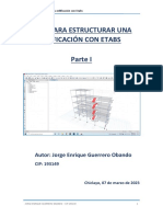 Guía para Estructurar Una Edificación Con Etabs - Parte I