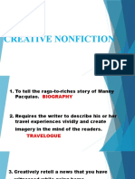 Creative Nonfiction-Writing Critique