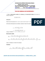 Ejercicios Medidas de Dispersion I