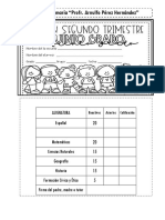 5o GRADO EVALUACIONES ESPAÑOL Y MATEMATICAS