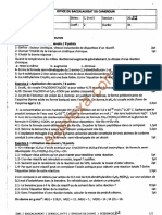 Epreuve Bac 2022 Chimie Série C D e Cameroun PDF