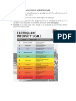 Anatomy of An Earthquake