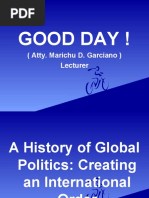 Chapter 4 A History of Global Politics