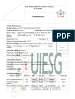 Ficha para El Registro de Estudiantes