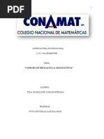 Ysla Guadalupe Vargas Estrada - Trabajo Investigación Consumo de Drogas en Los Adolescentes