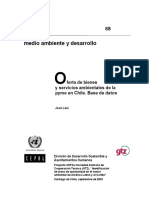 Medio Ambiente y Desarrollo: Ferta de Bienes y Servicios Ambientales de La Pyme en Chile. Base de Datos