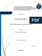 Etica Descriptiva y Normativa