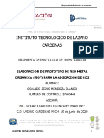 Instituto Tecnologico de Lazaro Cardenas: Propuesta de Protocolo de Investigacion