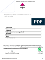 Reporte Por Robo o Extravío de Tu Credencial - Instituto Nacional Electoral