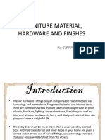 Furniture, Hardware and Finishes PPT by Deepika