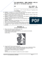 Social Science Class X SR Test 01 For Board Exam 2023