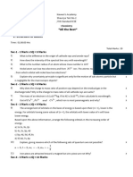 Test No-2 - Structure of Atoms