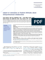 Impact of Simulation On Student Attitudes About