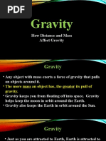 Day 6 - Force and Motion - How Distance and Mass Affect Gravity Power Point